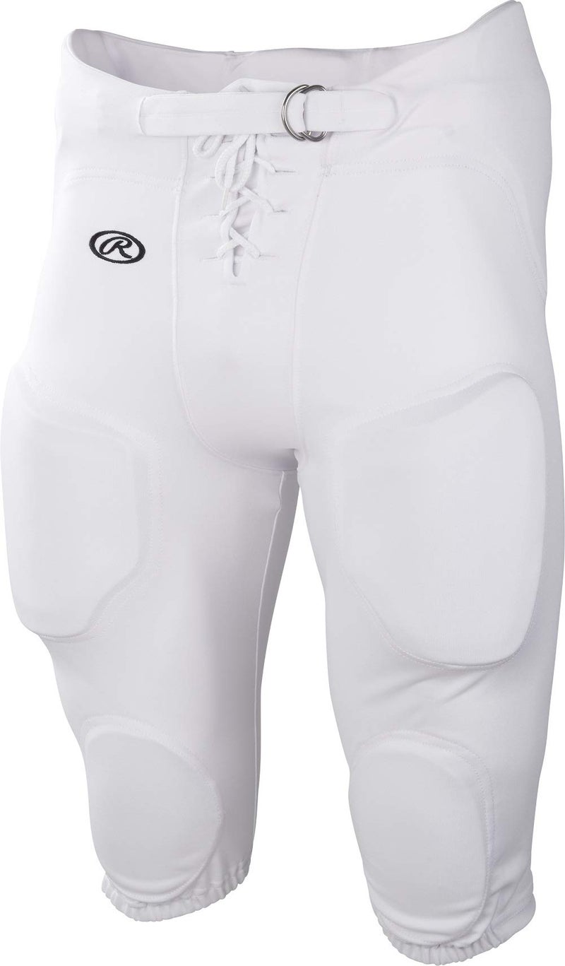 Rawlings | Boy's Lightweight Football Pants | Integrated Pads | White | X-Small